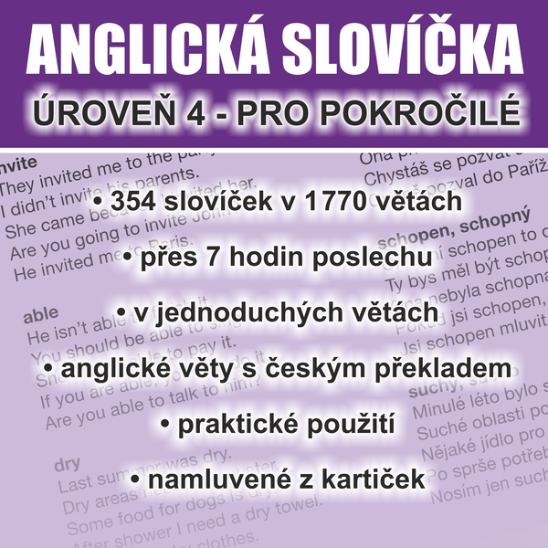 Obrázek podcastu Anglická slovíčka - úroveň 4 pro pokročilé