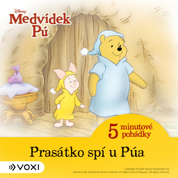 Obrázek podcastu Medvídek Pú - 5minutové pohádky - Prasátko spí u Púa (3)