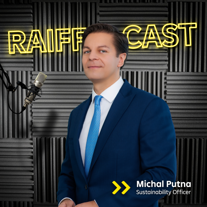 Obrázek epizody #09 Michal Putna - V RAIFFCE JSME VŠEM SCHOPNI NABÍDNOUT UDRŽITELNÝ PRODUKT NEBO SLUŽBU; FINANČNĚ GRAMOTNÝ KLIENT JE BOHATÝ KLIENT