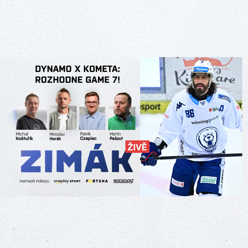 Obrázek epizody Zimák ŽIVĚ s Martinem Pešoutem | Mueller střelecky spí, rozhodne úterní Game7?