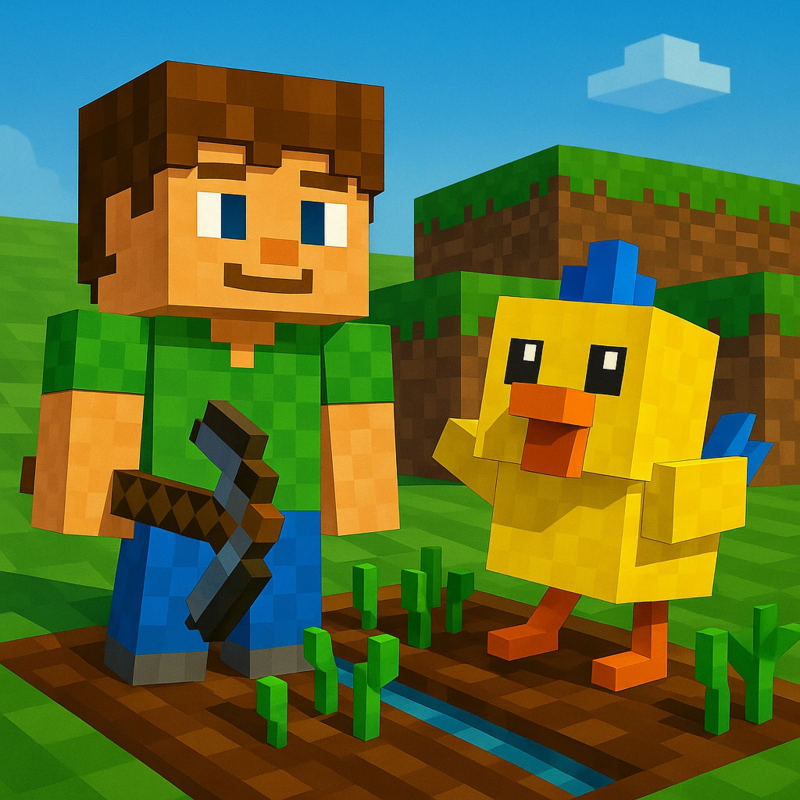 Obrázek epizody Kapitola 9 – První farma | Karlíkovy minecraftické pohádky