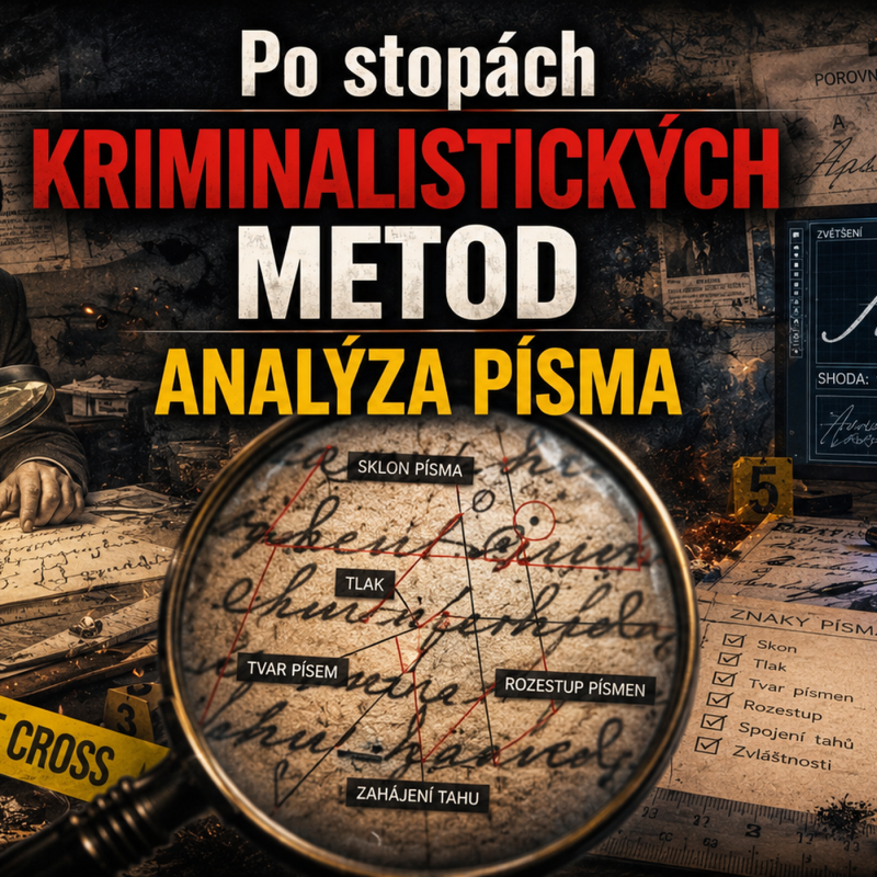 Obrázek epizody Po stopách kriminalistických metod - FORENZNÍ ANALÝZA PÍSMA, GRAFOLOGIE