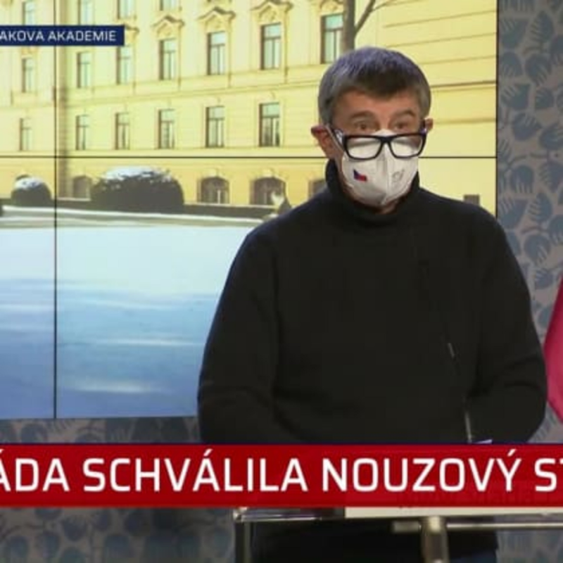 Obrázek epizody Tisková konference po jednání vlády (Zdroj- CNN Prima NEWS)