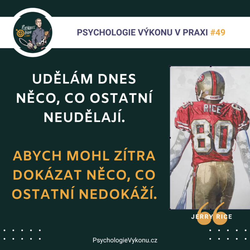 Obrázek epizody #49 STRACH ze selhání jako MOTOR úspěchu - Jerry Rice (Sezóna II., epizoda 21)