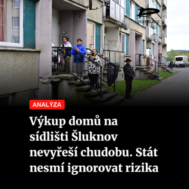 Obrázek epizody Čteme Romea.cz - Analýza: Výkup domů na sídlišti Šluknov nevyřeší chudobu. Stát nesmí ignorovat rizika