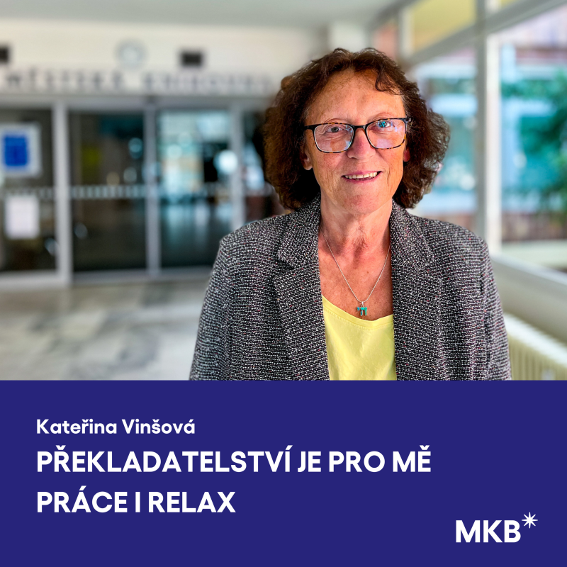 Obrázek epizody Kateřina Vinšová: Překladatelství je pro mě práce i relax. Ke každé knize se musí přistupovat individuálně