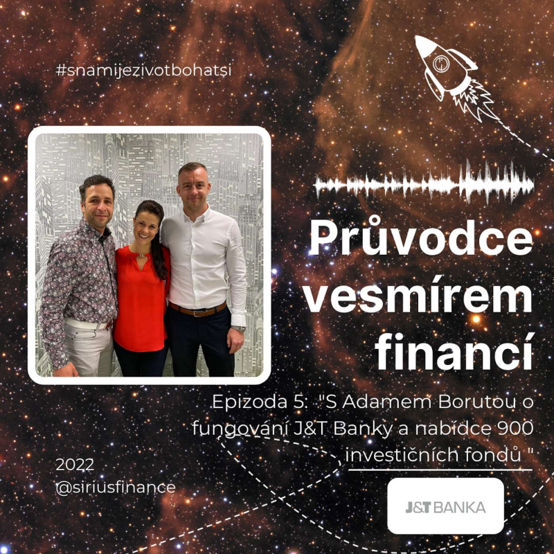 Obrázek epizody S Adamem Borutou o fungování J&T Banky a nabídce 900 produktů