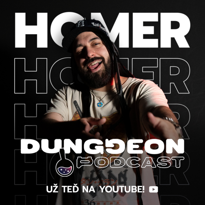 Obrázek epizody Homer z TheMAG: "Šamanského by som vyhodil z Wrapu skôr. Milujem PS5." | DUNGGEON Podcast #10