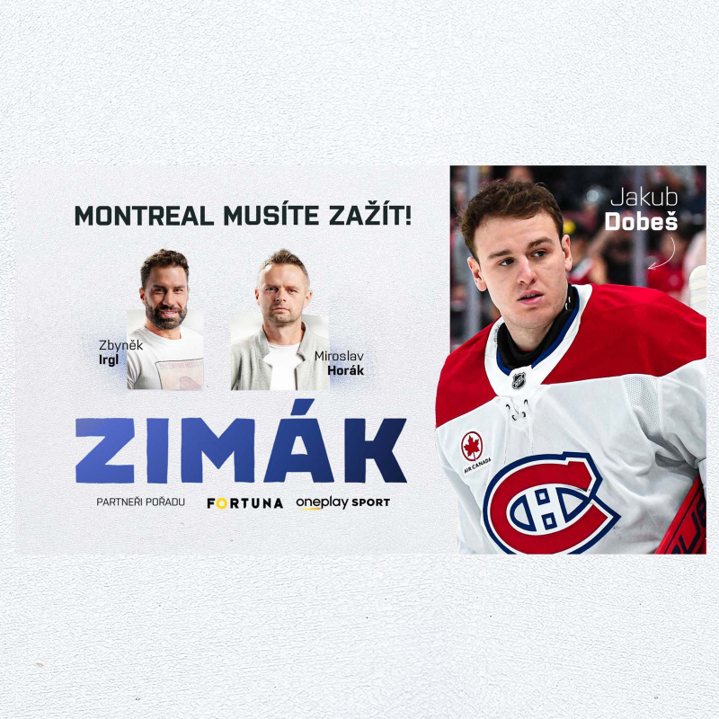 Obrázek epizody ZIMÁK s Dobešem | S objevem sezony NHL: Když se vyhrává, v Montrealu jíte zadarmo, líčí Dobeš