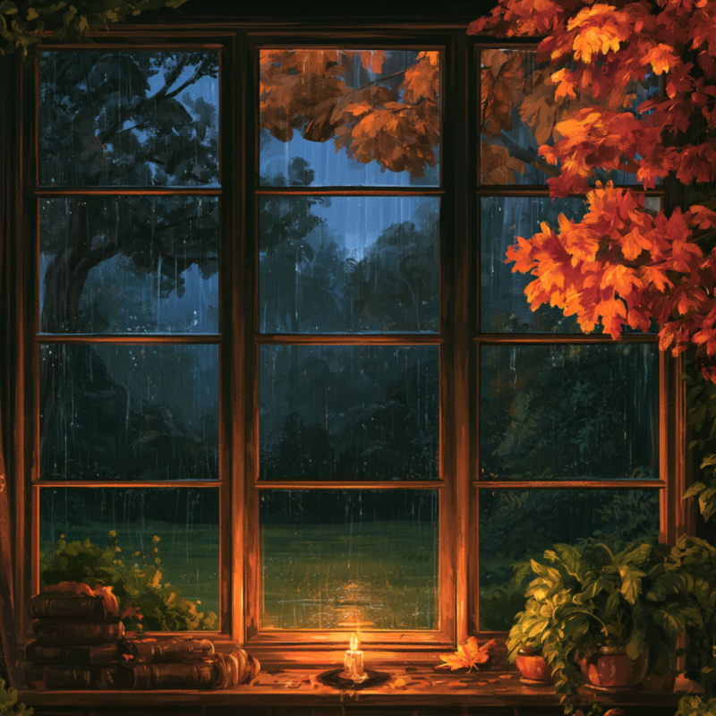 Obrázek epizody Rainy Autumn Window | Gentle Piano and Falling Rain