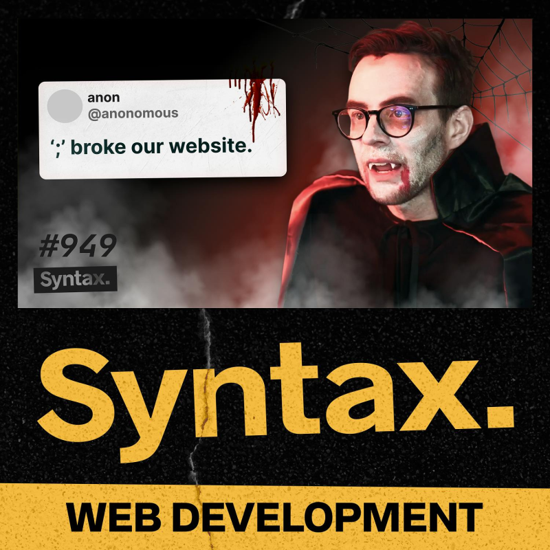 Obrázek epizody 949: Web Dev HORROR Stories + Spooky Trivia! (Spooky Stories Pt. 1)