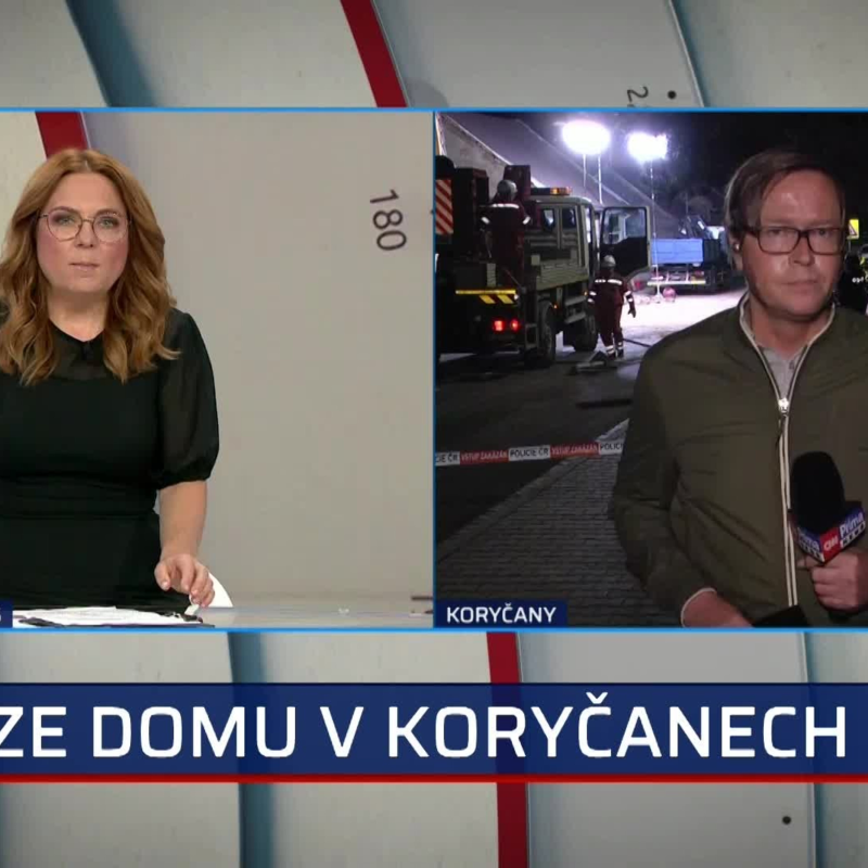 Obrázek epizody Hasiči po výbuchu domu v Koryčanech odklízí trosky