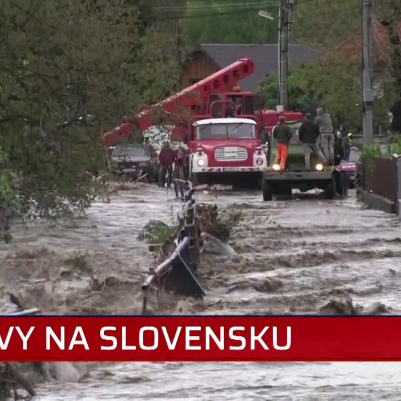 Obrázek epizody Při bleskových záplavách na Slovensku zemřel člověk (zdroj: CNN Prima NEWS)