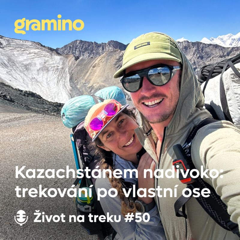 Obrázek epizody #50 Kazachstánem nadivoko: trekování mimo značené trasy – Pavlína Adam, Jakub Jonáš | Gramino