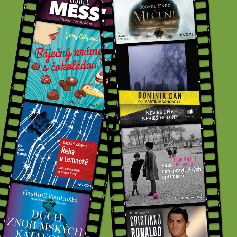 Obrázek epizody Světoví autoři, interpreti i fotbalisti. To jsou nové audioknihy.