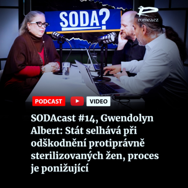 Obrázek epizody SODAcast #14, Gwendolyn Albert: Stát selhává při odškodnění protiprávně sterilizovaných žen, proces je ponižující