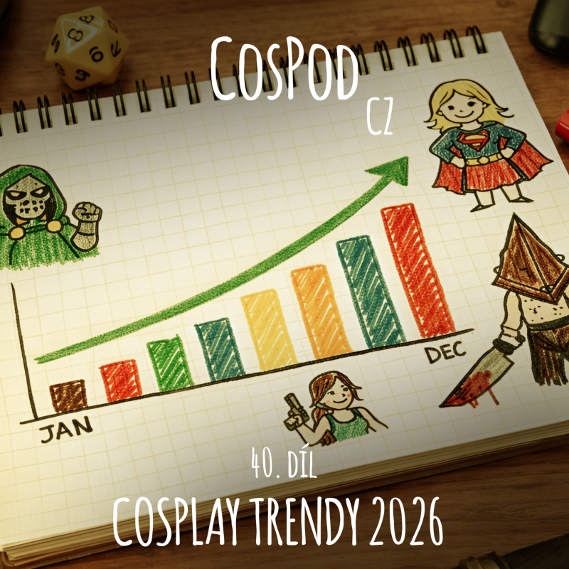 Obrázek epizody CosPod CZ | 40. díl - Cosplay trendy 2026 aneb Co potkáme letos na conech?