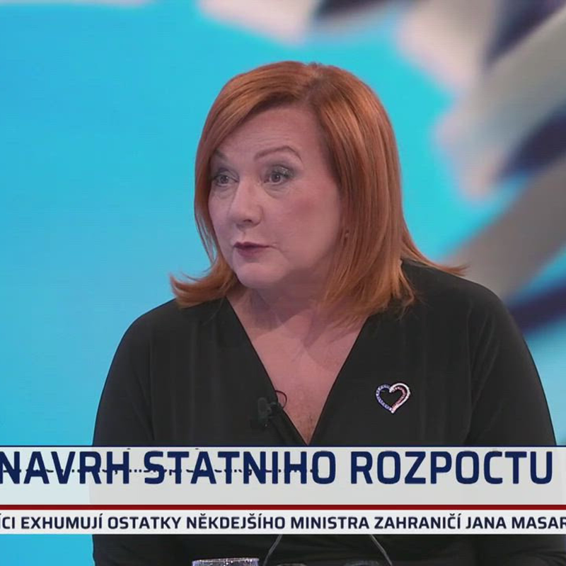 Obrázek epizody Schillerová: Ministr financí není od toho, aby někomu dělal radost. K vyšším daním ale nemíříme