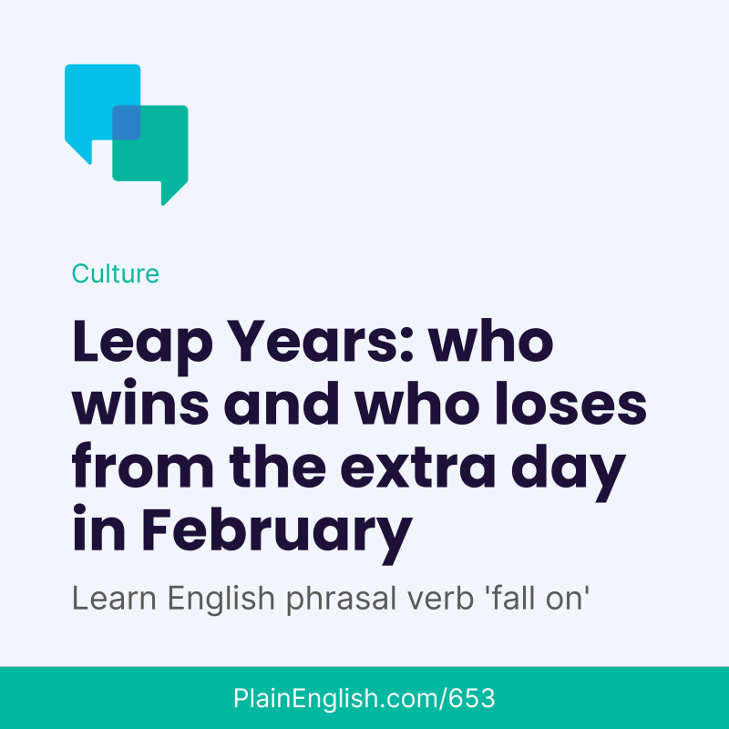 Obrázek epizody The winners and losers of Leap Years (Fall on)