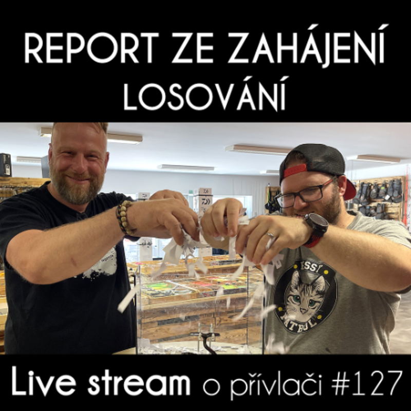 Obrázek epizody Přívlač Live #127 - Losování výherce, report ze zahájení, novinky FISHPOND