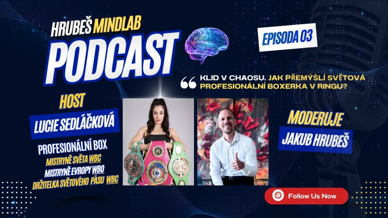Obrázek epizody Lucie H. Sedláčková - box - JAK PŘEMÝŠLÍ PROF. BOXERKA V TITULOVÉM ZÁPASE? 🧠 | HRUBEŠ MINDLAB #03