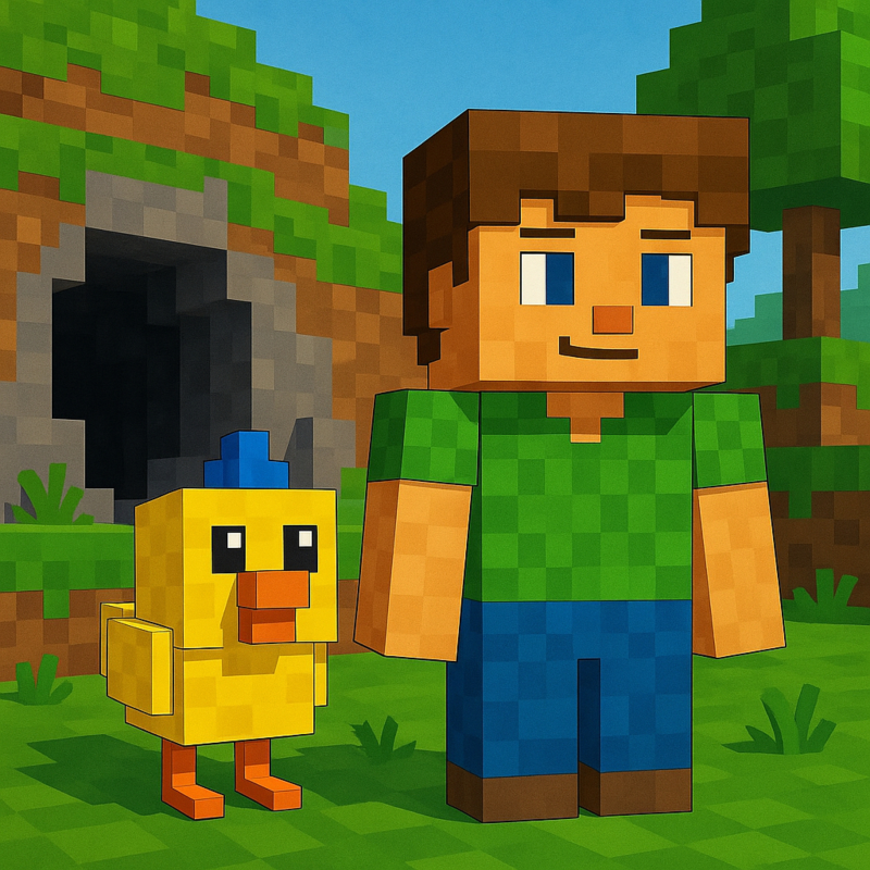 Obrázek epizody Kapitola 2 – Tajemství kostičkové jeskyně | Karlíkovy Minecraftické pohádky