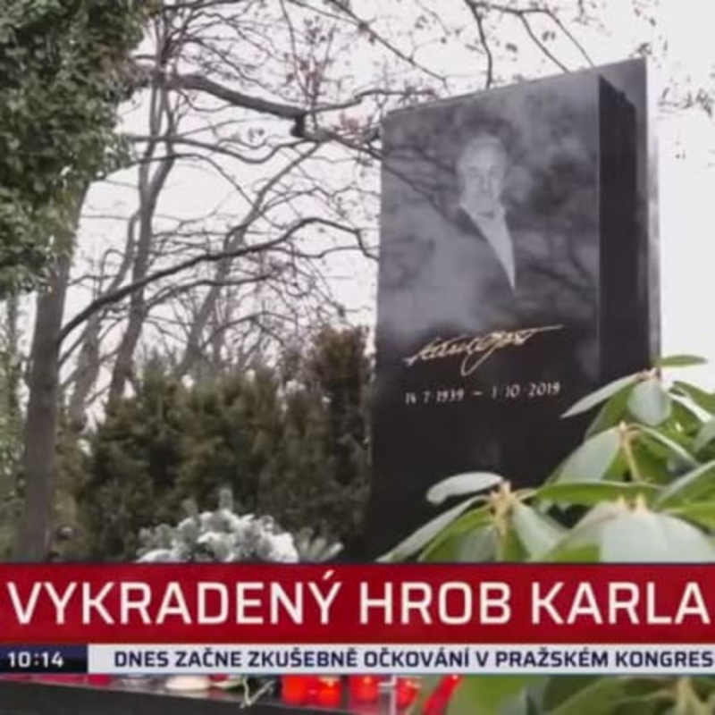 Obrázek epizody Zloději vykradli hrob Karla Gotta