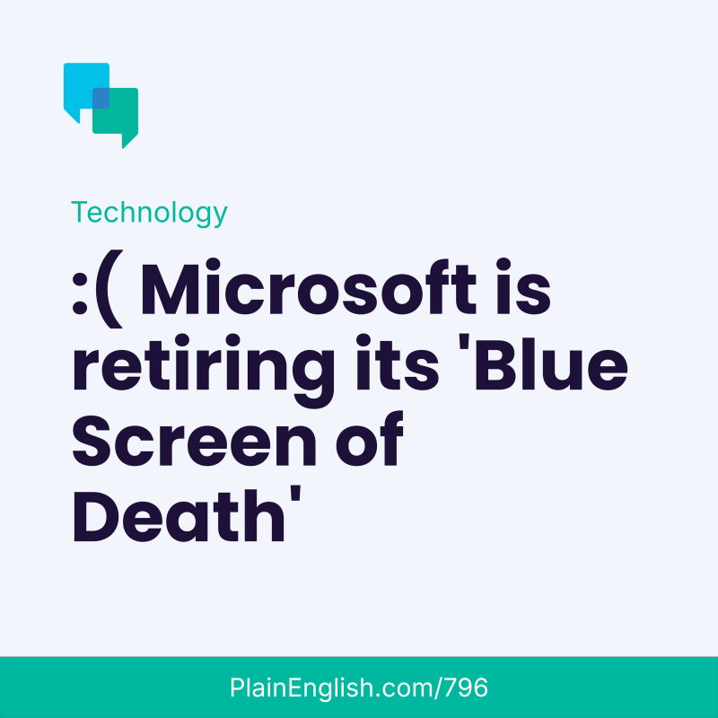 Obrázek epizody Microsoft’s ‘Blue Screen of Death’ is going away