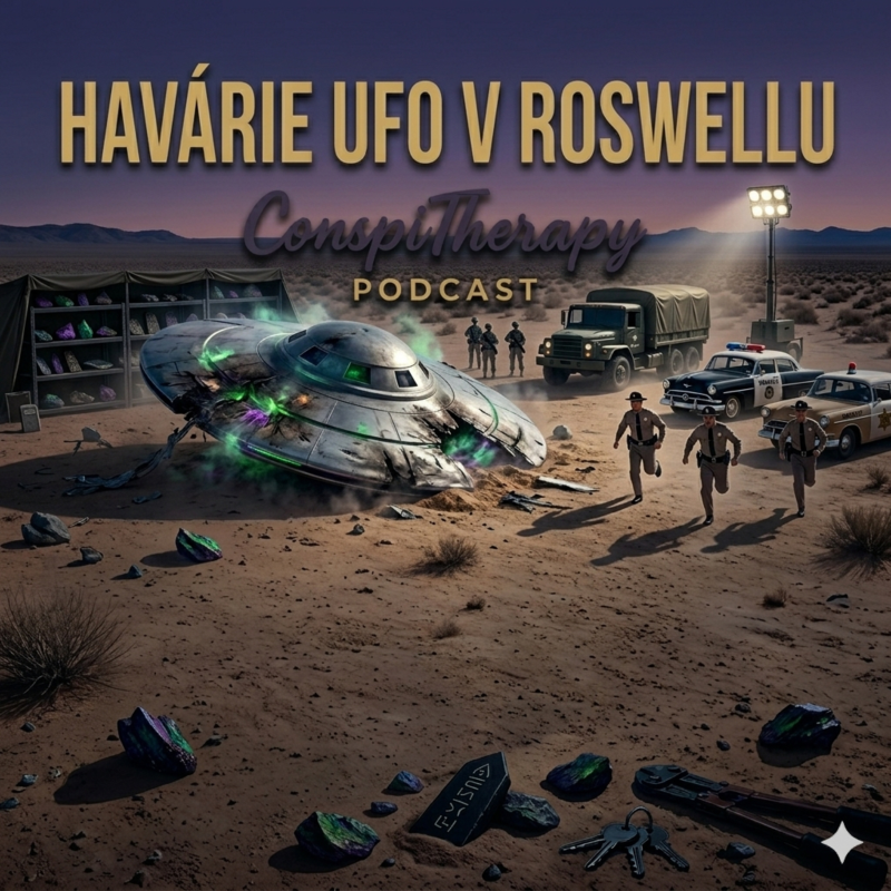 Obrázek epizody HAVÁRIE UFO V ROSWELLU: Pravda, kterou nám 70 let tají? | #8 ConspiTherapy