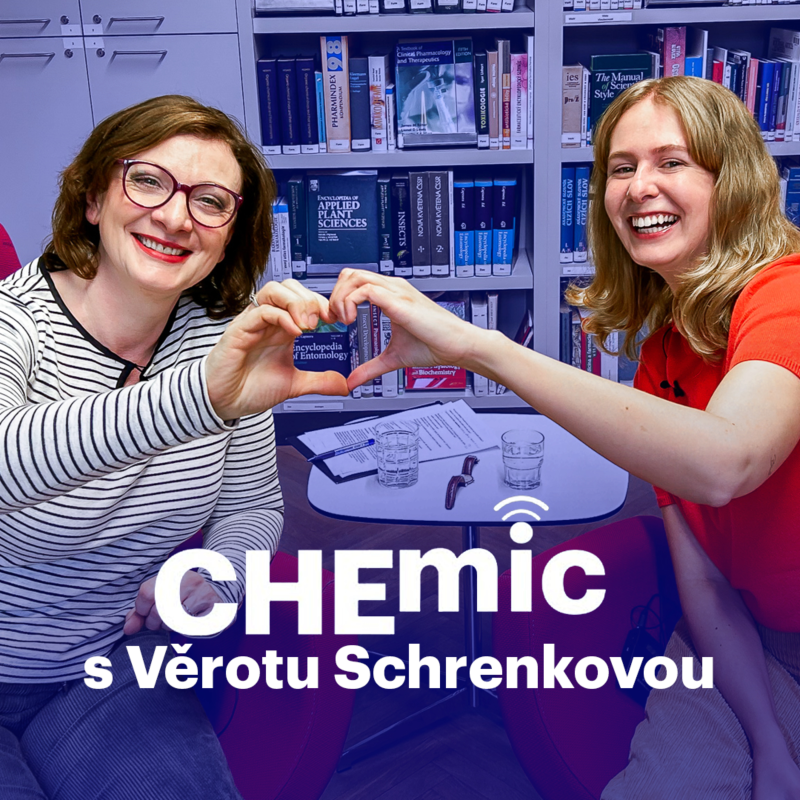 Obrázek epizody Když na molekuly svítíme, tančí rukou disko a nohou techno, říká Věra Schrenková – Podcast CHEmic #69