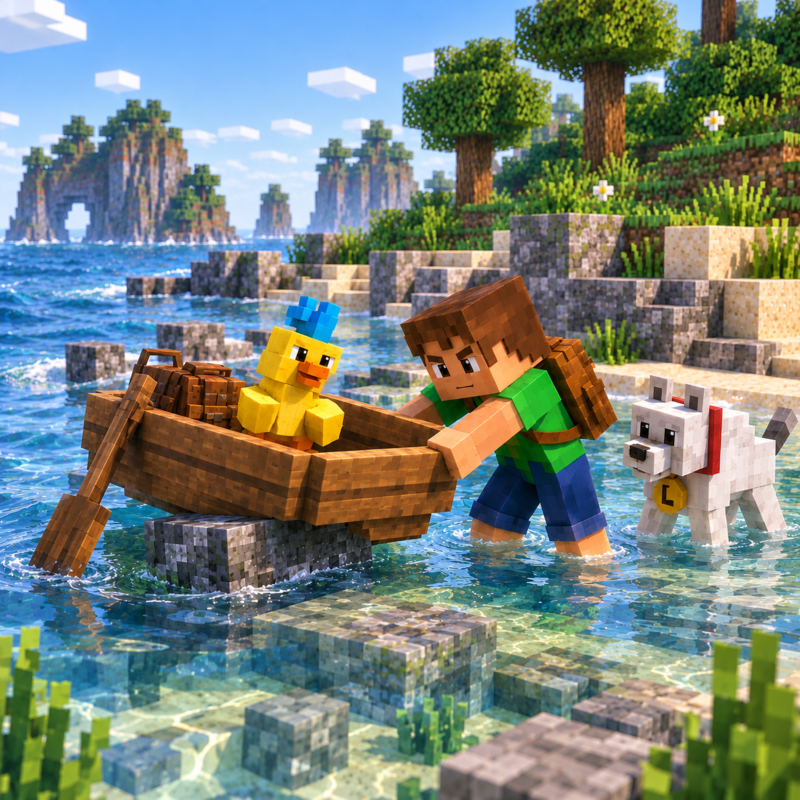 Obrázek epizody Kapitola 91 - Mělčina, která ukončila plavbu | Karlíkovy minecraftické pohádky (Kniha 2)