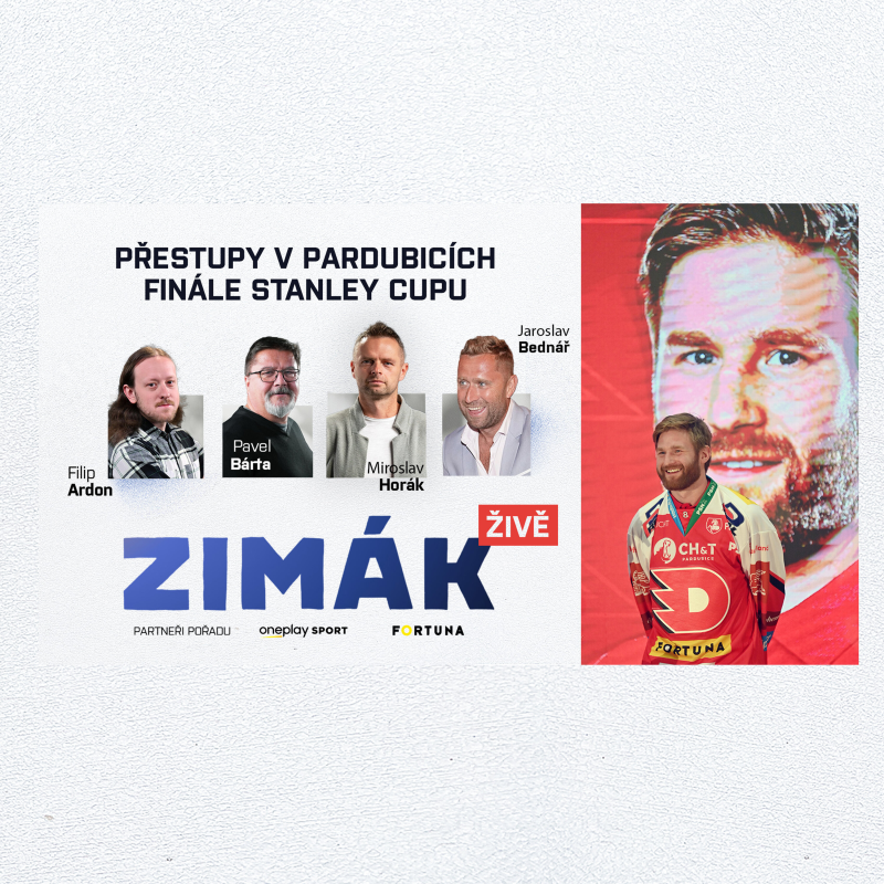 Obrázek epizody Zimák ŽIVĚ | Musil v Třinci pookřeje, proč Sparta neumí to, co Kometa? Pasta naladěný na výměnu