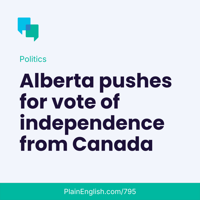 Obrázek epizody Alberta flirts with separation from Canada