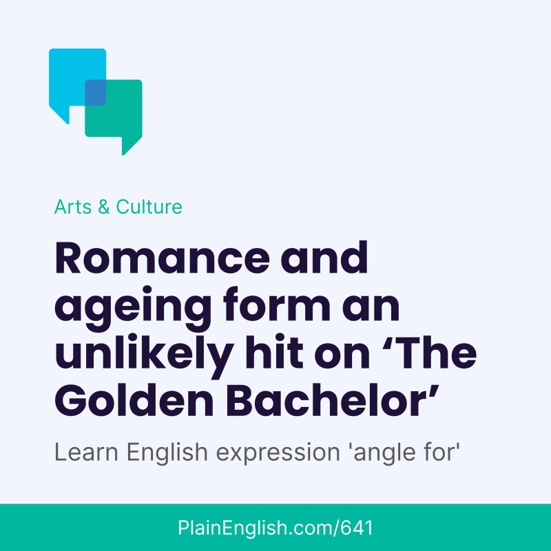 Obrázek epizody 'Golden Bachelor' shows a new kind of reality: dating over 60 (Angle for)