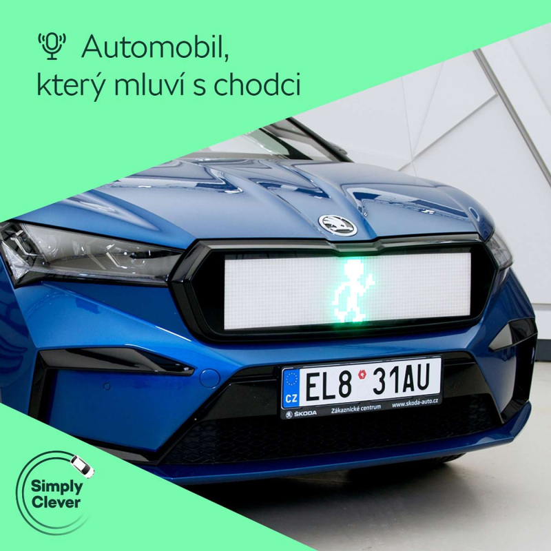 Obrázek epizody Enyaq iV, který umí “mluvit” s chodci