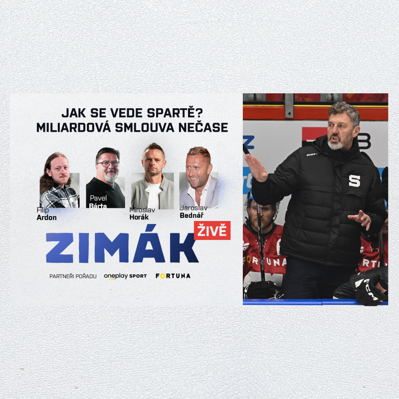Obrázek epizody Zimák ŽIVĚ | Z Plzně je strašák extraligy, Kometě vázne obrana. Není Zbořil jako Zbořil
