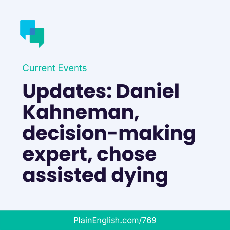 Obrázek epizody Updates: Daniel Kahneman, new euro, Rust movie