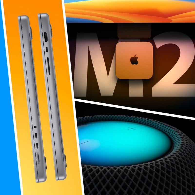 Obrázek epizody Čipy M2 kam se podíváš 😳 Přichází nové MacBooky Pro 14“ / 16“ a Mac mini. Zmrtvýchvstání velkého HomePodu. Chceme jej? 🔈