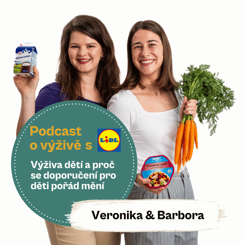 Obrázek epizody 100. Výživa dětí a proč se doporučení pro děti pořád mění (Ing. Mgr. Veronika Pourová & Mgr. Barbora Holá)