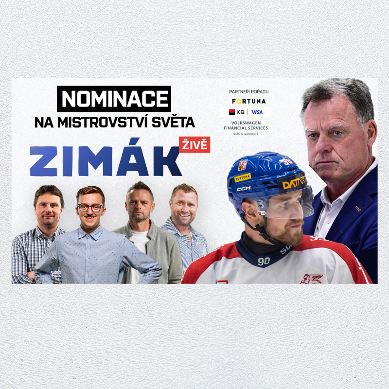 Obrázek epizody Zimák ŽIVĚ |  MS bez Klapky i Sikory. Názory na nominaci - brankáři, mladíci, překvapení