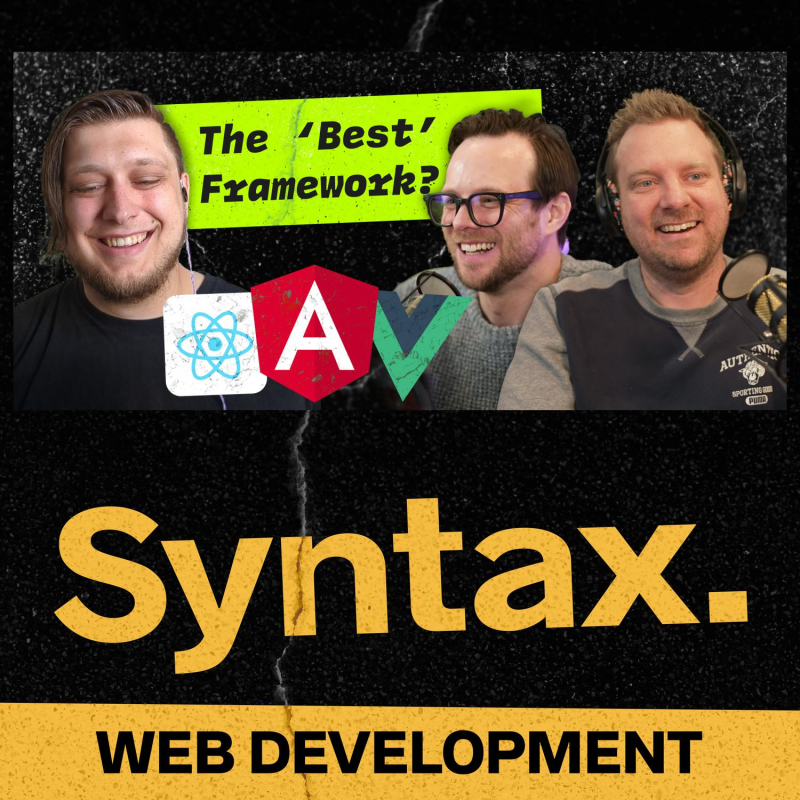 Obrázek epizody 752: React vs Vue vs Angular with Corbin Crutchley