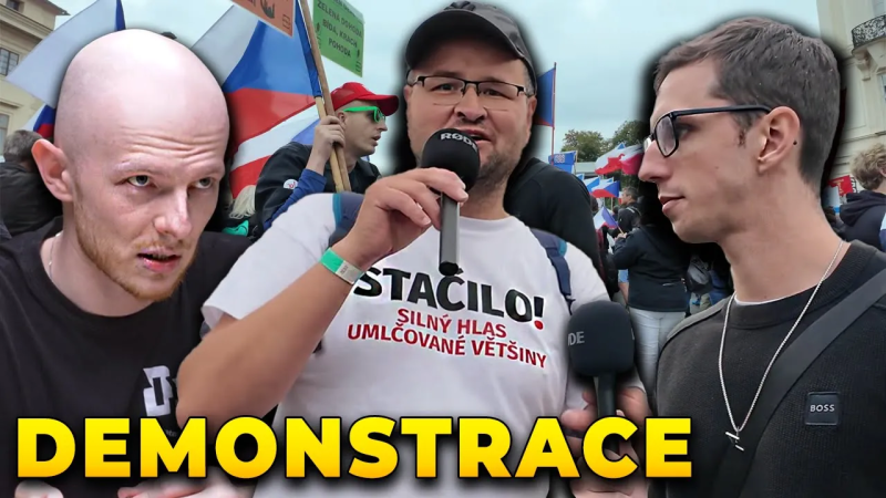 Obrázek epizody Debata na PŘEDVOLEBNÍ demonstraci SPD a STAČILO!