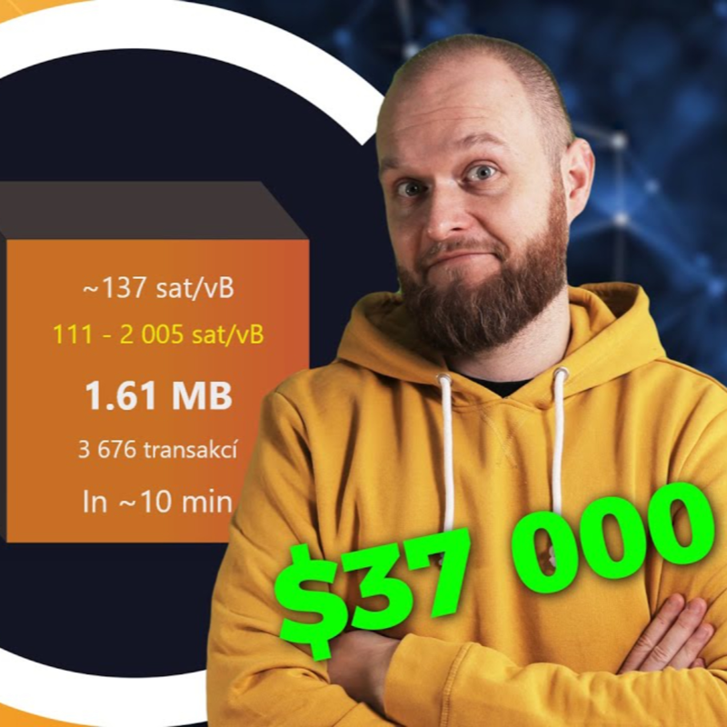 Obrázek epizody Bitcoin útočí na $37 000 📈| Vysoké poplatky 🤑| Binance a self-custody 🔐 - CEx 09/11/2023