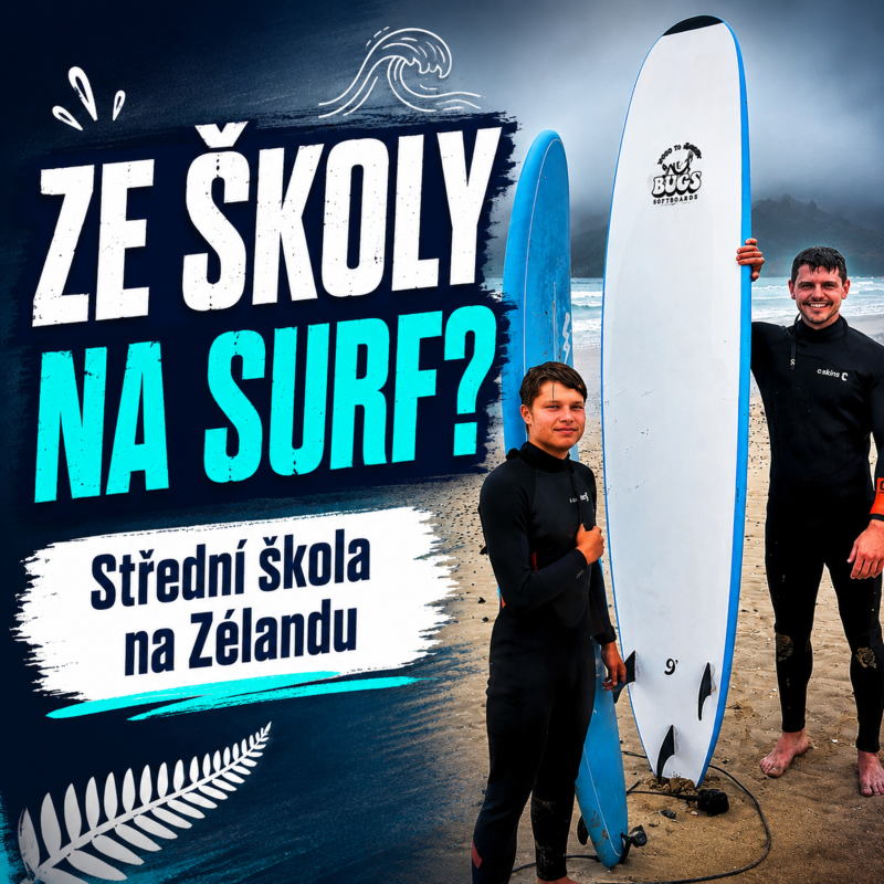 Obrázek epizody Střední škola na Novém Zélandu: surfování, outdoor education a život v Kerikeri | Tomáš