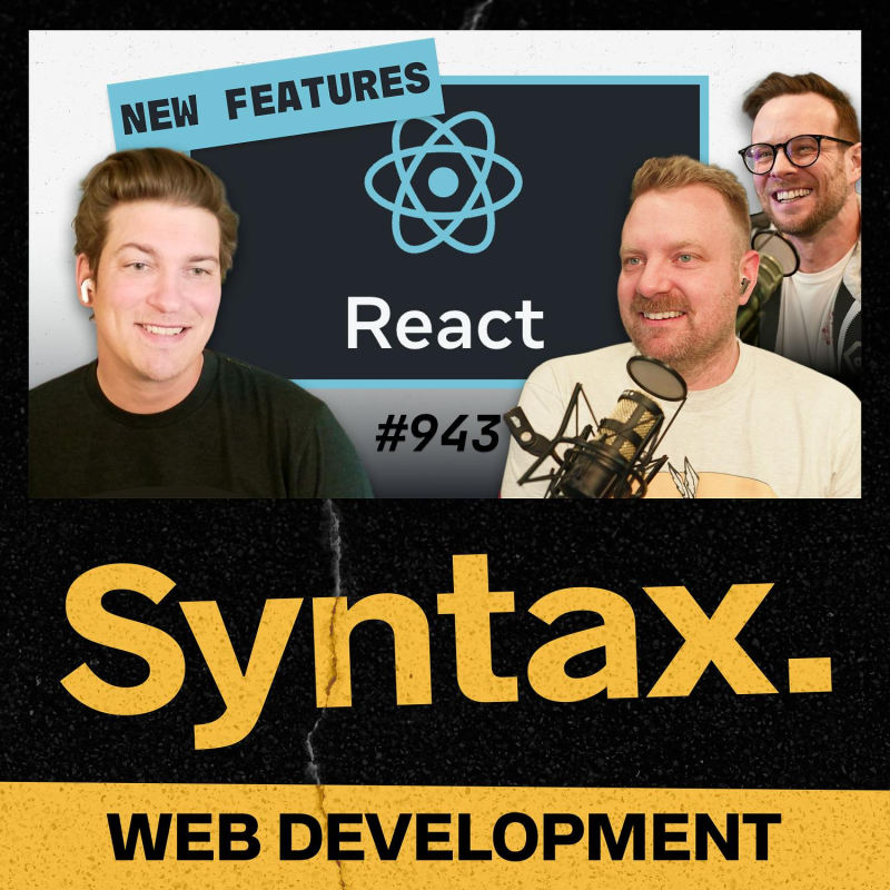 Obrázek epizody 943: Modern React with Ricky Hanlon (React Core Dev)