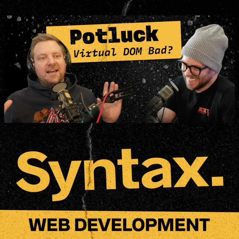 Obrázek epizody 724: Potluck: Is Virtual DOM Bad?