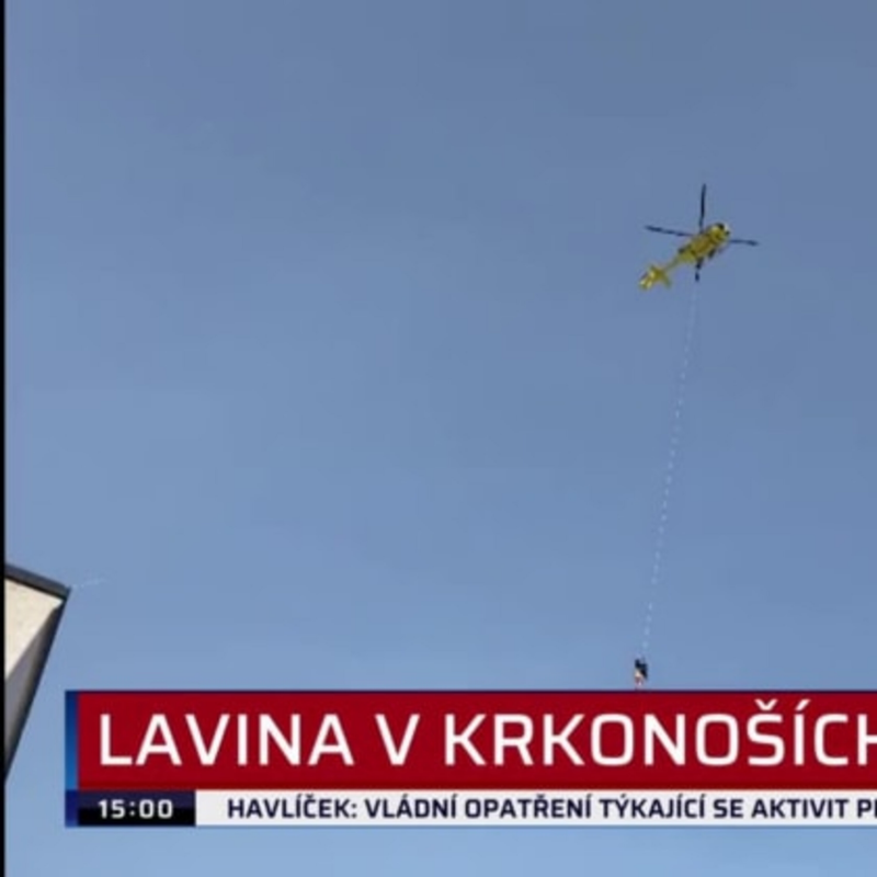 Obrázek epizody V Krkonoších se utrhla lavina