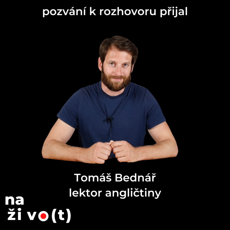 Obrázek epizody #4 Tomáš Bednář: angličtina v souvislostech. Partnerka je Britka - často řešíme, jak mluvit na děti