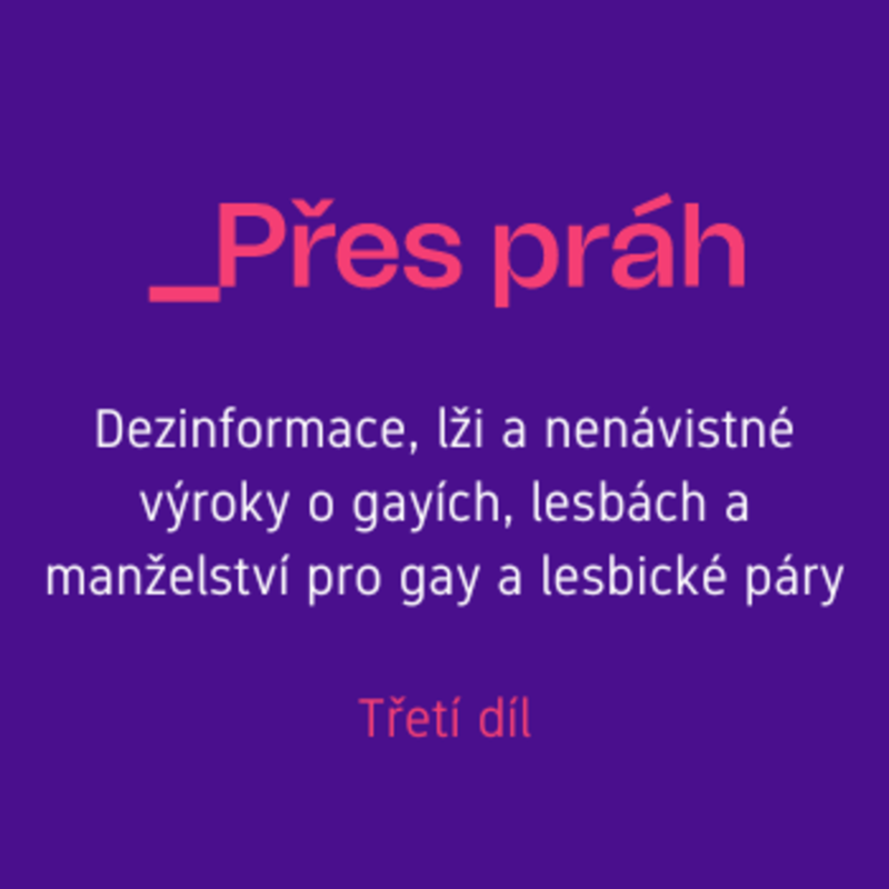 Obrázek epizody Dezinformace, lži a nenávistné výroky o gayích, lesbách a manželství pro gay a lesbické páry