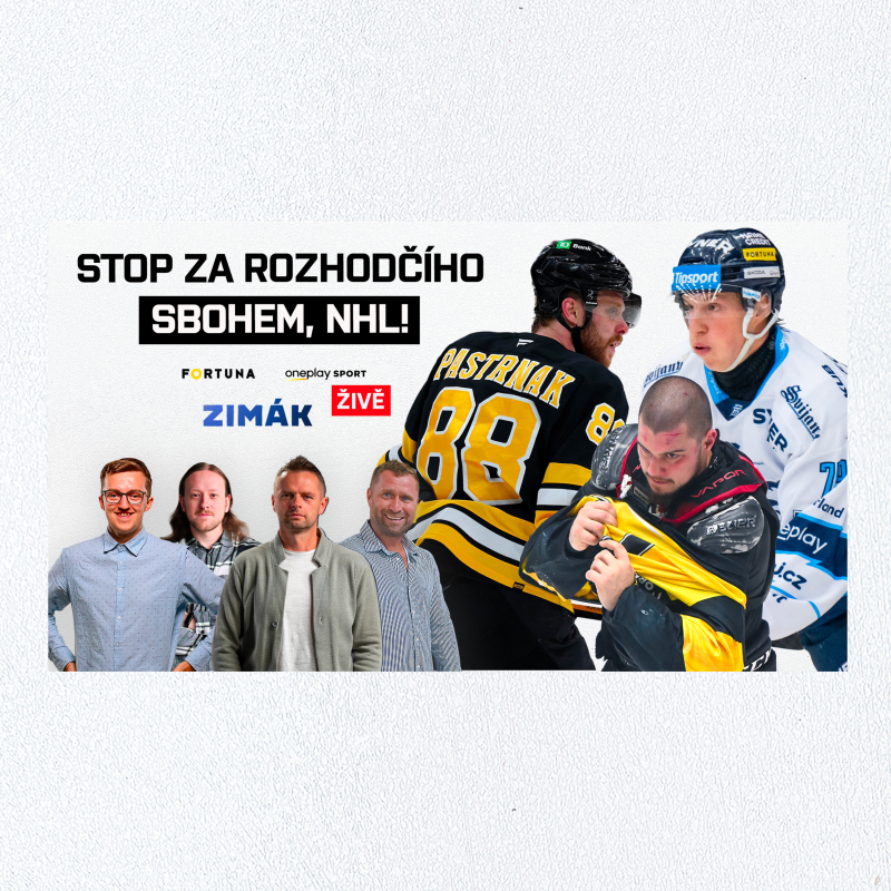 Obrázek epizody Zimák ŽIVĚ | Trest za sudího, rukavice pro Jágra a kápo Pasta. Češi mizí z NHL